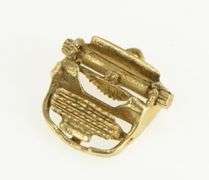 14K Yellow Gold Articulated Typewriter Author Journalism Charm/Pendant