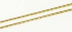 14K Yellow Gold 1.3mm Wheat Link Vintage Palma Chain Necklace