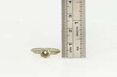 14K White Gold 1940's 3.8mm Diamond Engagement Setting Ring