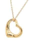 Tiffany & Co. Elsa Peretti Open Heart Pendant Necklace in 18K