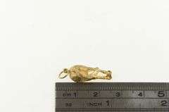 14K Yellow Gold Horse Rear End Novelty Funny Textured Charm/Pendant