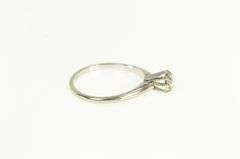 14K White Gold 1940's 0.23 Ct Diamond Solitaire Engagement Ring