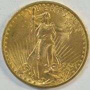 Choice original BU 1908 No Motto St. Gaudens $20 Gold Piece