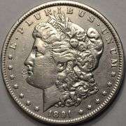 1891-CC Morgan Silver Dollar