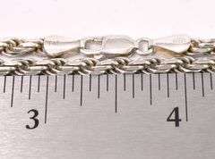 Rope Chain Necklace In Sterling Silver