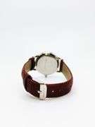 Beautiful Mother of Pearl & Gemstone Watch-Red Genuine Leather Band