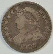 Nice early Capped Bust Dime from 1827 in Fine. Full LIBERTY