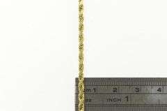 14K Yellow Gold 2.7mm Rope Chain Rolling Twist Spiral Link Necklace