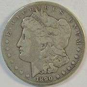 Scarce key date 1890-CC Morgan Silver Dollar