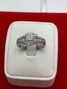 CERTIFIED BRAND NEW 14K WHITE GOLD AND DIAMOND WEDDING SET