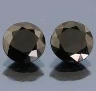 Elegant 8.80ct unheated black Spinel pair