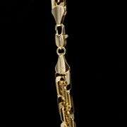 Huge 101 Gram 14 Kt Gold Plated Diamond Cut Rope Chain