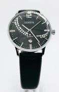 Classic Looking Everyday Men's Geneva Watch w/ Genuine Leather Band