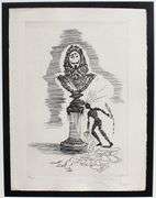 Very rare hand signed Dali engraving