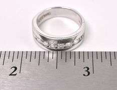CZ Band Ring In Sterling Silver