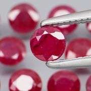 Heated only! 3.02ct natural violet red Ruby set