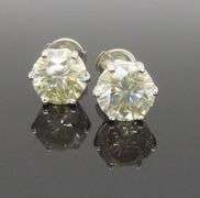 Incredible 4.02ctw Diamond Stud Earrings