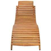 Acacia Wood Sun Lounger: Comfort and Natural Charm