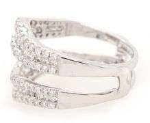 Tasha R 1.00ctw Diamond Triple Row Solitaire Enhancer Ring in 14K