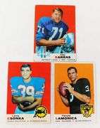 3 Topps 1969 Football Greats
