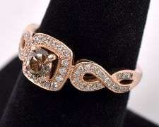 Beautiful Fancy Brown Diamond Ring In 14K Rose Gold