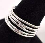 Unique Wrap Band Ring In Sterling Silver