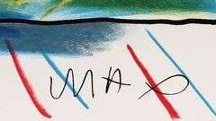 Peter Max plate signed offset lithograph, limited edition