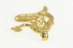 14K White Gold Mermaid Sea Siren Mystical Creature Charm/Pendant