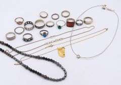 Lot of Vintage 925 Sterling Silver Miscellaneous Jewelry