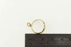 14K Yellow Gold J A Monogram Name Engraved Childs Ring Charm/Pendant