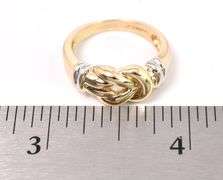 Admirable Knot Ring In 14K Yellow Gold