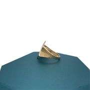 14K Gold Star of David Ring, Mazel Ring