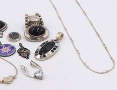 Group Lot of Vintage 925 Sterling Silver Jewelry