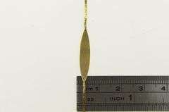 10K Yellow Gold Retro Engravable Monogram Name Plate Chain Bracelet