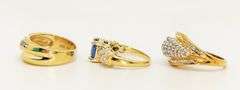3 14k Gold Rings