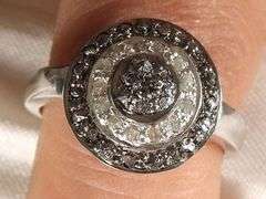 Natural Diamond 1 Ctw White Uncut Raw Diamond Ring