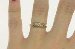 14K Yellow Gold 0.40 Ctw Diamond Classic Wedding Band Ring