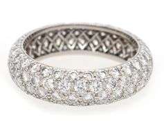 Tiffany & Co. 2.90ctw Diamond Etoile Eternity Band Ring in Platinum