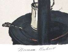 Extremely rare and collectable hand signed Norman Rockwell