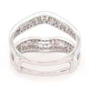 Tasha R 1.00ctw Diamond Triple Row Solitaire Enhancer Ring in 14K