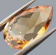 Lovely 9.50ct pear cut Imperial Topaz