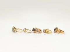 8 Beautiful 10k Solid Gold Diamond Rings!