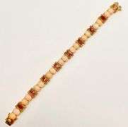 BEAUTIFUL PINK TOURMALINE, OPAL, & DIAMOND BRACELET- 30.0+CARATS!