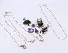 Group Lot of Vintage 925 Sterling Silver Jewelry