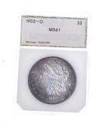 MS61 1902-O Morgan Silver Dollar - Graded PCI