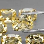 Ravishing 11.91ct top golden eye clean Citrine set