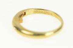 14K Yellow Gold 3.0mm Classic Simple Rounded Wedding Band Ring