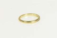 14K Yellow Gold Diamond Classic Channel Wedding Band Ring