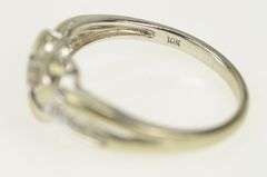 10K White Gold Classic Diamond Heart Love Symbol Promise Ring