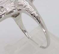 Navette Diamond Ring Made in 18k White Gold
